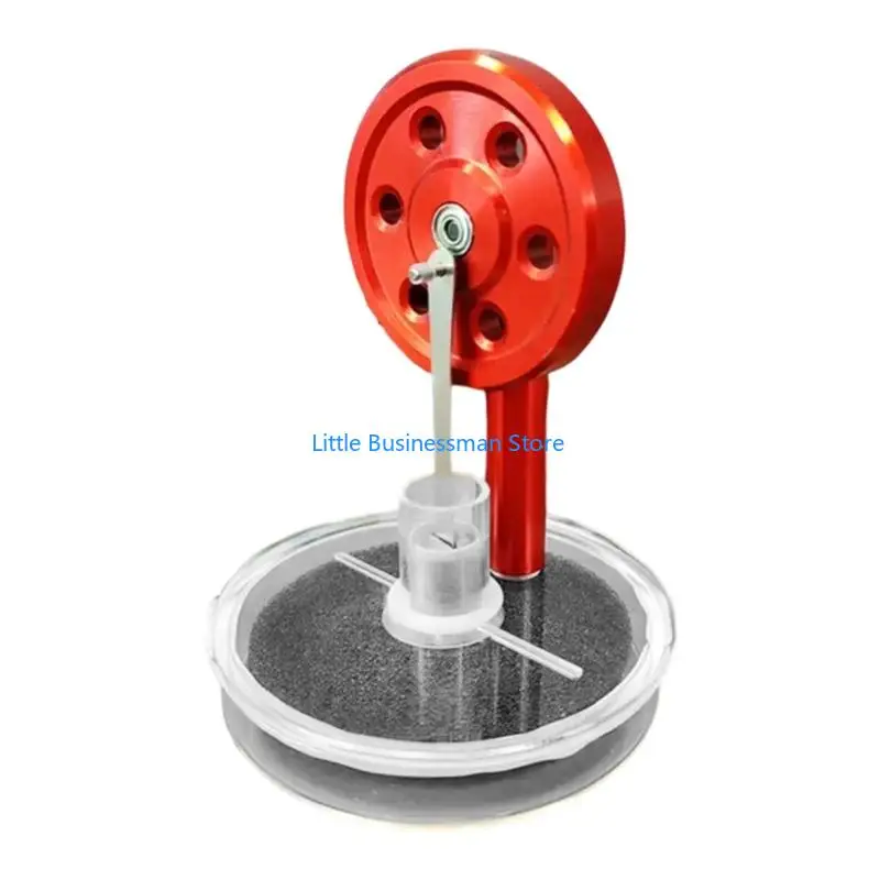 Niedrigtemperatur-Stirlingmotor-Modell, Metall-Zink-Mischung, Rad läuft mit Wärmequelle für kontinuierlichen 24-Stunden-Betrieb – Detail 5