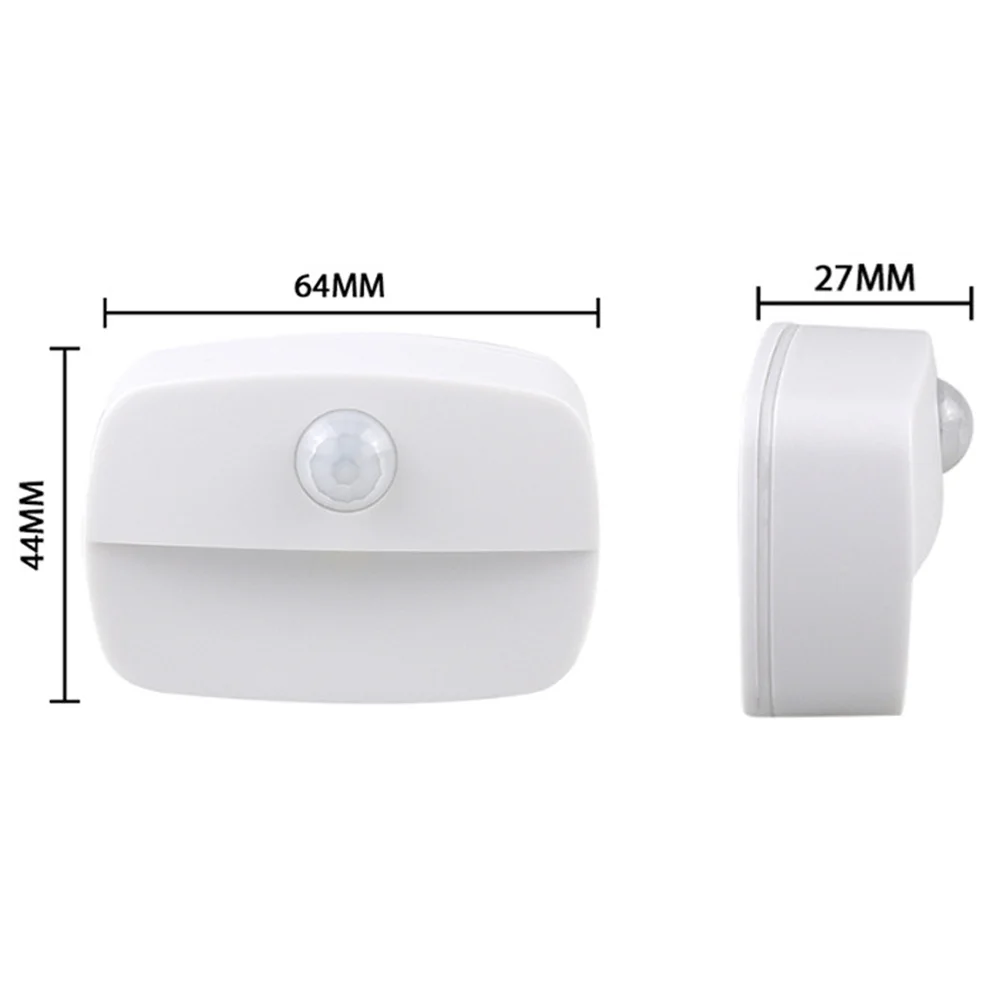 LED PIR Motion Sensor Night Light Batteries Wireless Motion Sensor Lights for Bedroom Closet Kitchen Toilet Stair Night Lamp