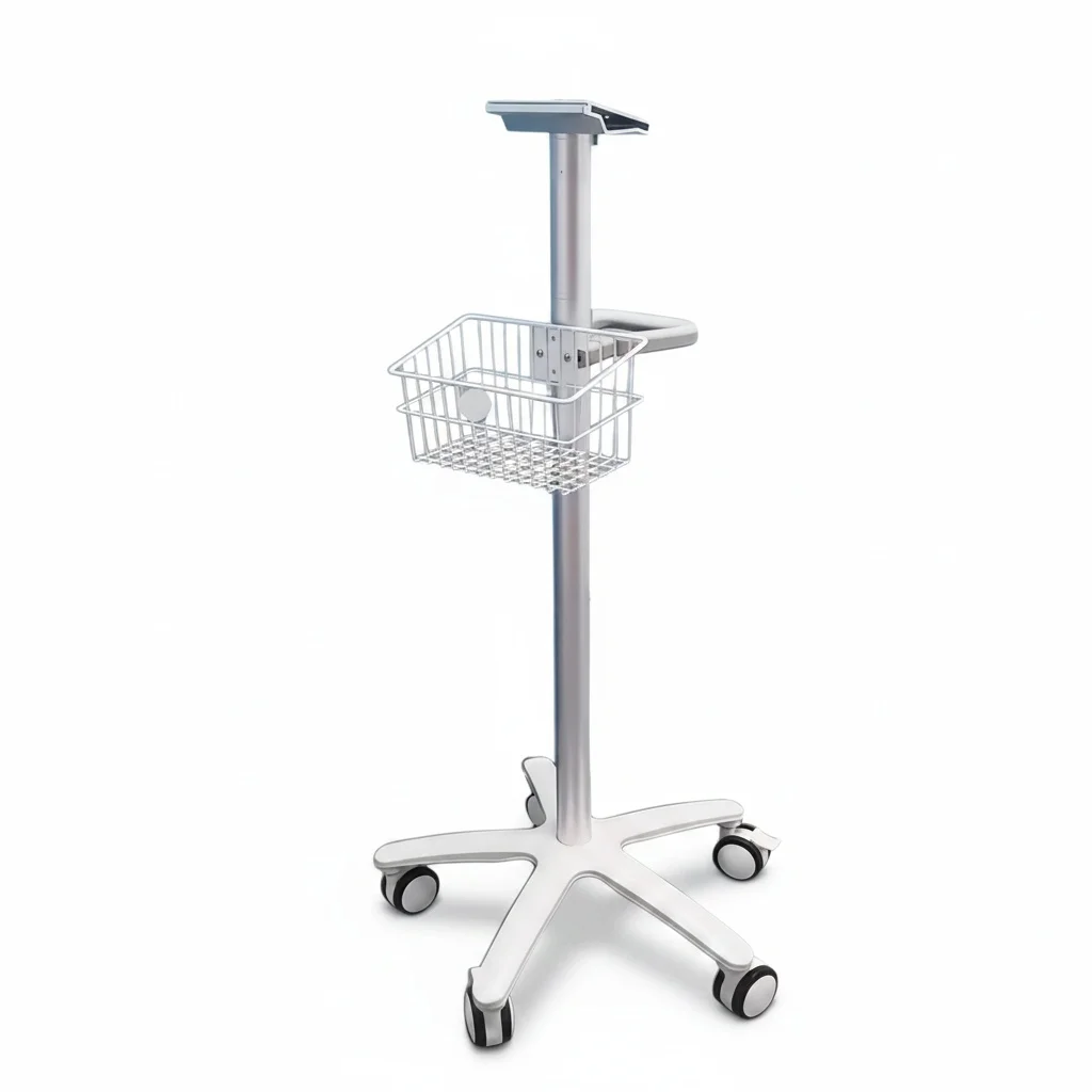 Medical Trolley, 24 inch/60.96cm Patient Monitor Cart, fit for Hospital Equipment Stand, Medical Utility Cart
