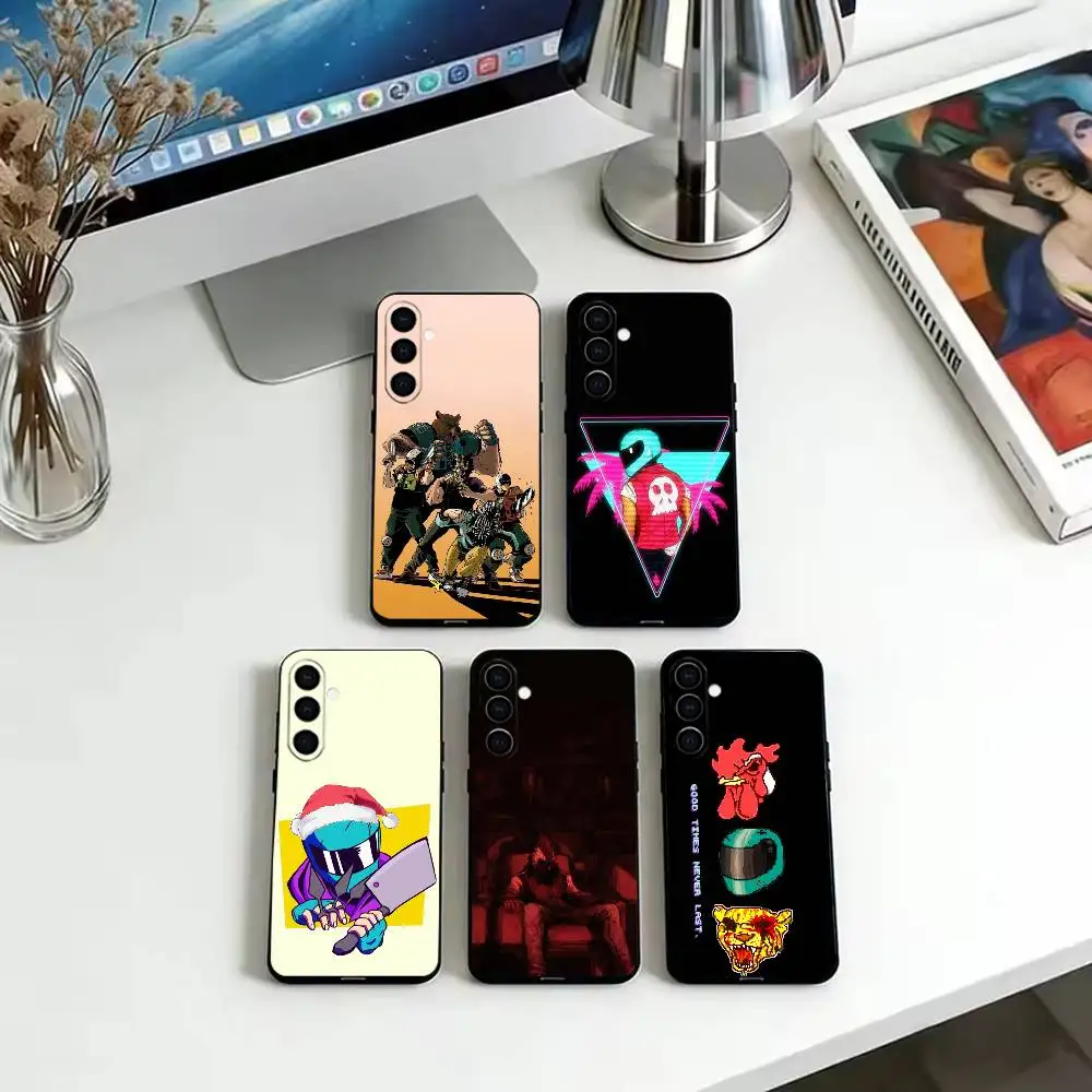 Miami Neon Aesthetic  Phone Case Black Silicone Soft For Samsung Galaxy A73,A72,A71,A70,A53,A52,A51