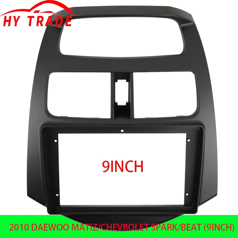 2010 DAEWOO MATIZ/CHEVROLET SPARK/BEAT (9 pulgadas) Radio de coche Fascias MP5 reproductor estéreo Android 2 Din unidad principal Panel marco de tablero