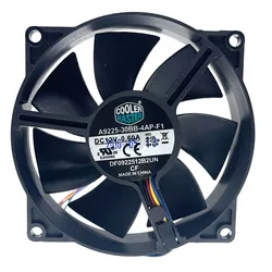 Disipador de calor de CPU, ventilador de refrigeración silencioso PWM, 92mm, 90mm, A9225-30BB-4AP-F1, DF0922512B2UN, DC 12V, ventiladores de ordenador de doble rodamiento de bolas, nuevo