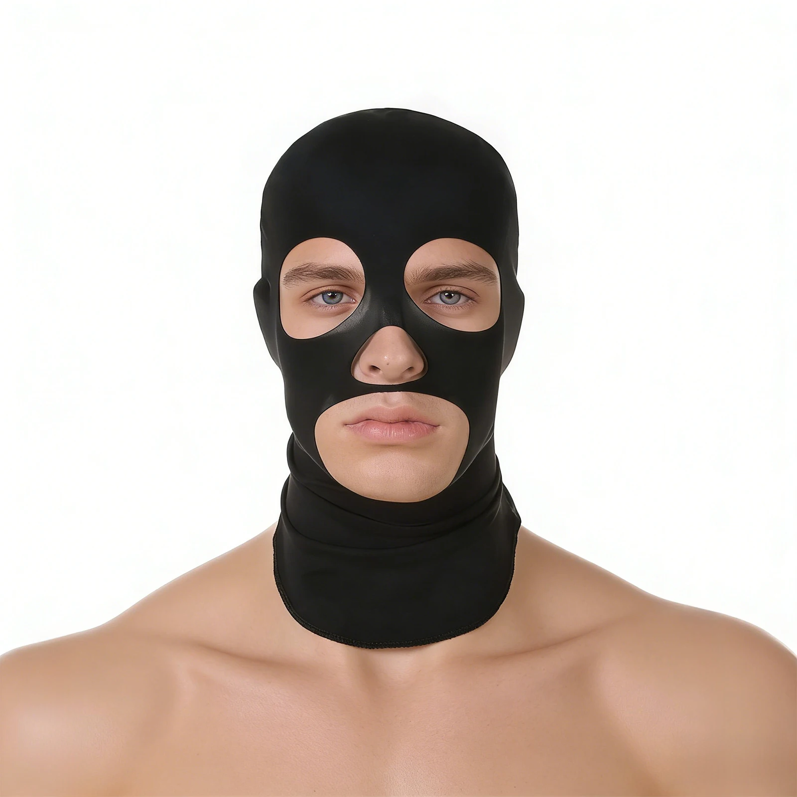 

Men Women Eye Hood Face Head Mask Headgear Adult Balaclava Ice Silk Cosplay Party Cap Costume Role Play Game Adult Accessories