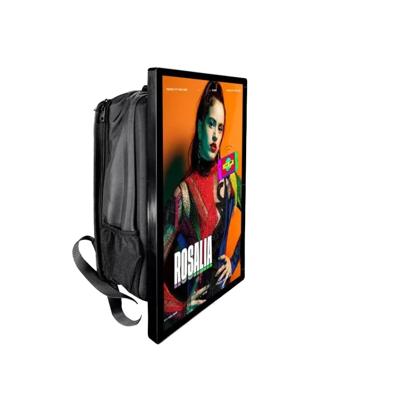 

21.5 Inch Factory Price Human Walking Billboard LCD Advertising Screen Backpack Billboard Digital Signage