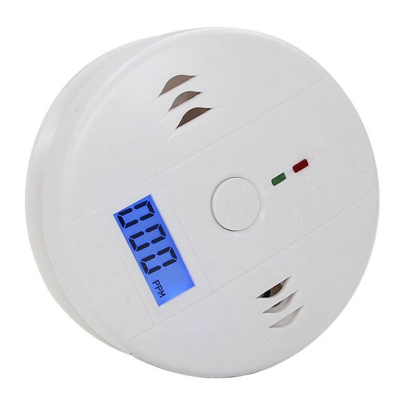 CO Sensor Work Alone Built In 85dB Siren Sound Independent Carbon Monoxide Poisoning Warning Alarm Detector