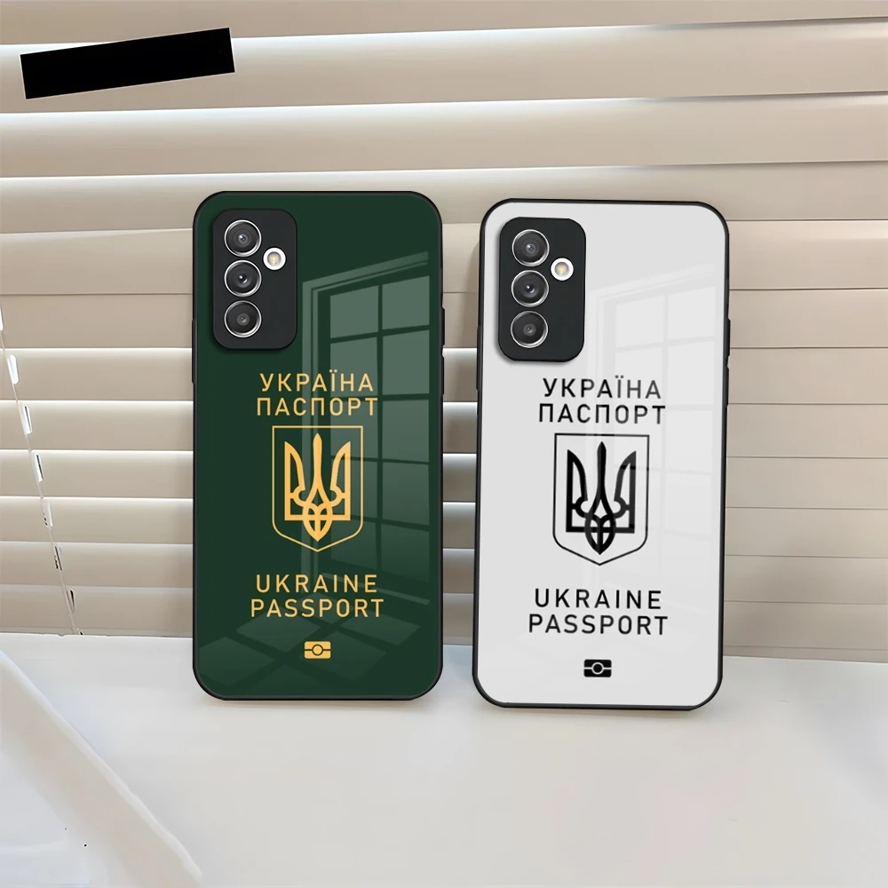 Ukraine Kharkiv Passport Phone Case Glass For Samsung Galaxy S20 S26 S25 S24 S21 S22 S23 Ultra Fe Plus A24 A52 A55 Cover