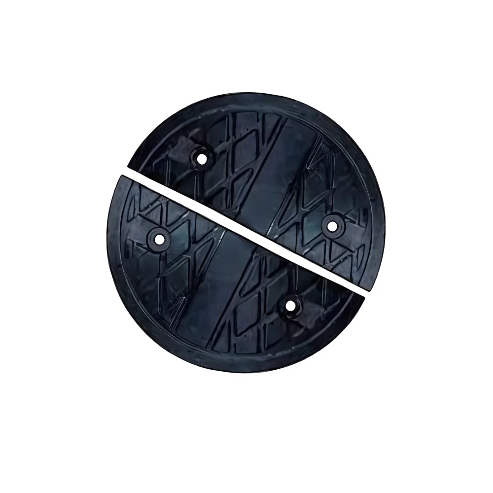 SSBO New Strong Black Rubber Speed Bump End Cap Height 3 cm Durable and Reliable Suitable for Road Parking Safety Installation