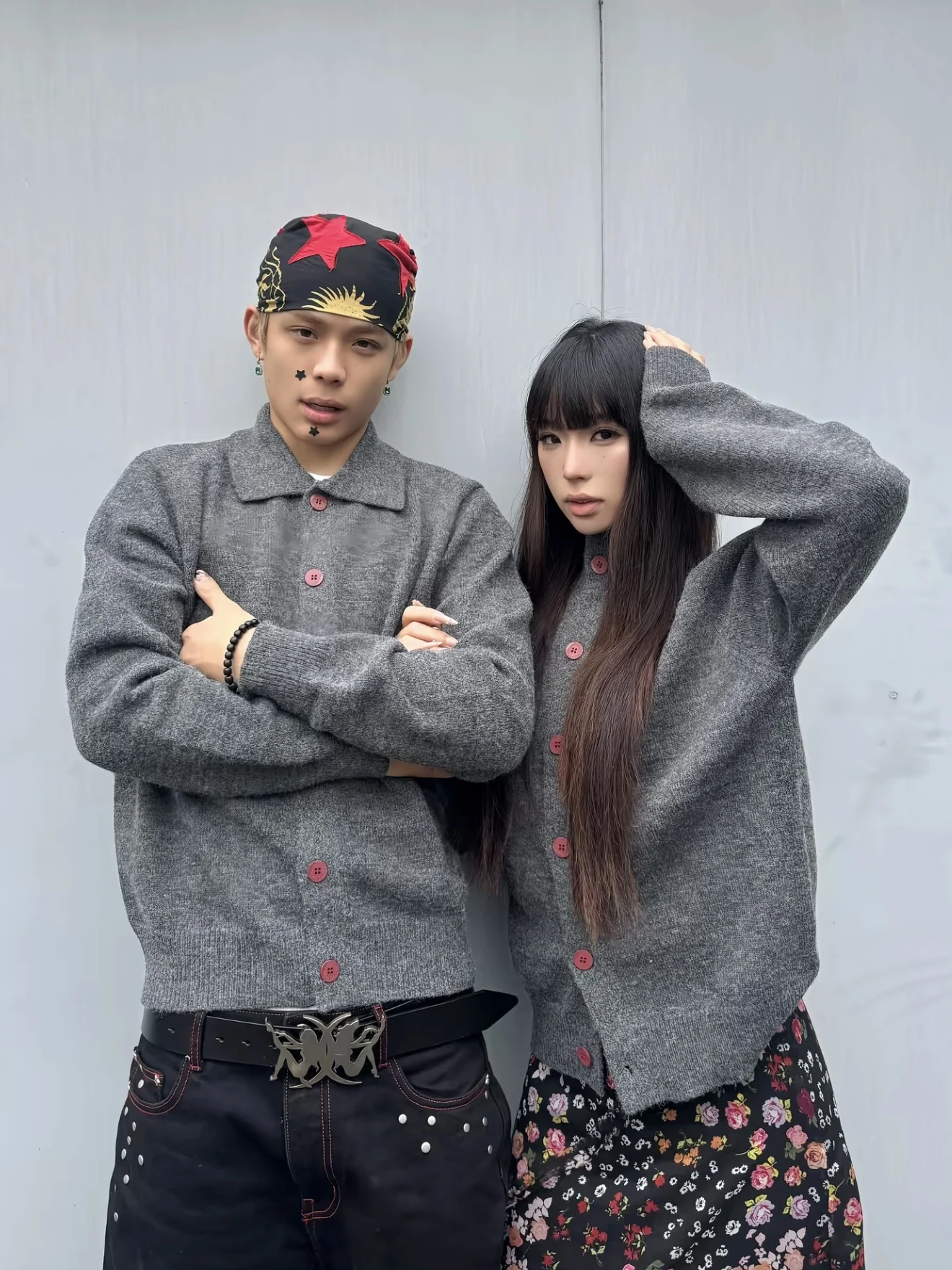 

American Retro Red Button Knitted Cardigan Men's Soft ort Casual Collar Autumn Winter Versatile Lazy Sle Sweater