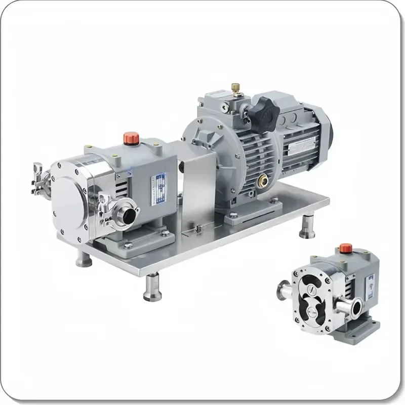 Sanitary Grade Stainless Steel SS304 SS316L High Viscosity Positive Displacement Gear Pump Honey Rotary Cam Pump