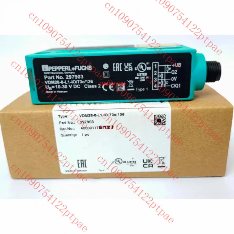 Per sensore di distanza laser Pepperl + Fuchs VDM28-8-L1-IO/73C/136 15-L-I0/110/122