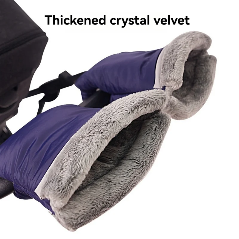 

Baby Stroller Gloves,Wind-Proof And Frost-Resistantfluff Lining Gloves, Suitable For Baby Strollers, Carts And Bicycles-Y46A