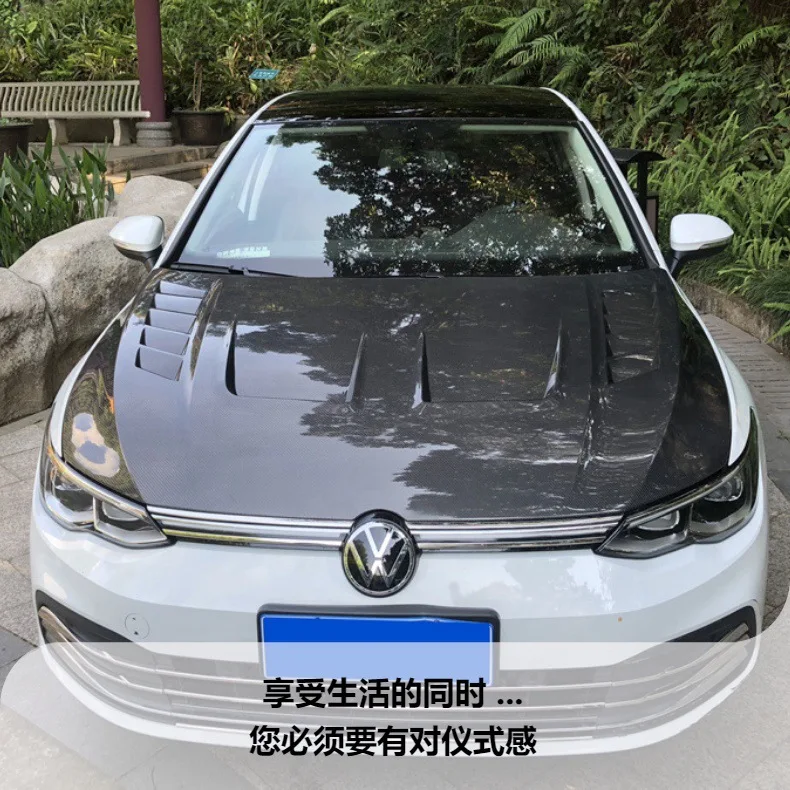 

Lightweight Carbon Fiber Openings For Volkswagen Golf 8th Generation Engine Hood Car Modifications
