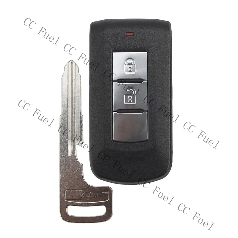 C+ New 1x 2 Button Key Shell fit for Mitsubishi Outlander Black Silver High Quality