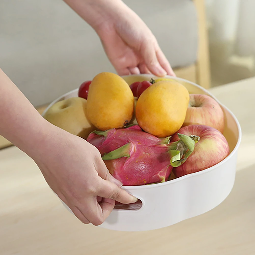 

Anti-Slip Rotating Storage Tray Bathroom Kitchen Desk Organizer Thickened Multi-Function Holder For Cosmetics Seasonings
