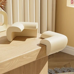4Pcs Corner Protector Baby Proofing Edge and Corner, Soft Safety Pre-Taped Rubber Foam Furniture Bumpers for Fireplace, Table