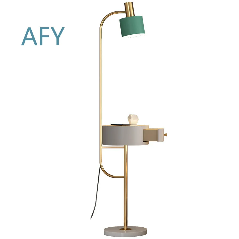 Postmodern Simple Coffee Table for Living Room Bedroom Bedside with Drawer Vertical Desk Light Luxury Sofa for Modern Home