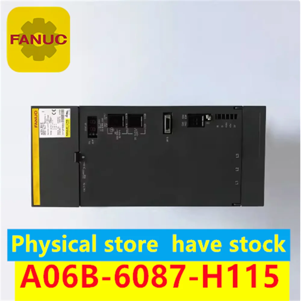 FANUC driver A06B-6087-H115 Original Fanuc Old Spindle drive A06B-6087-H115 physical store spot supply