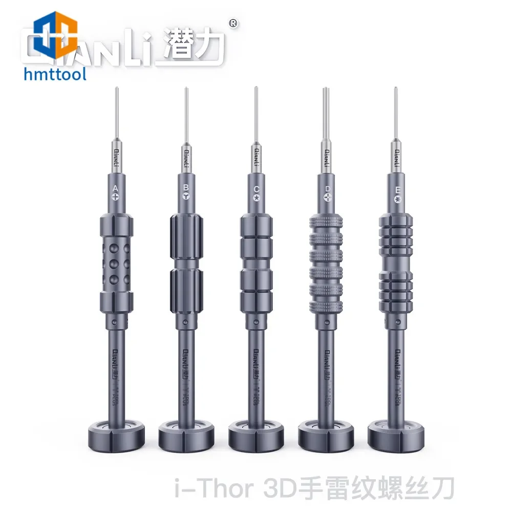 Qianli 3D High-Precision Anti-Rust /Slip Batch Header Screwdriver Set Philips Pentalobe Y Convex Cross For IPhone Repair Tools