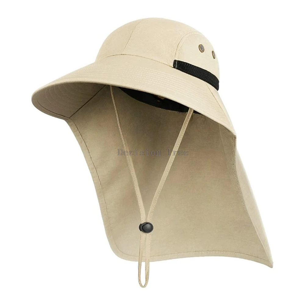 2025 hot sale new outdoor multifunctional foldable hat summer shawl fisherman hat fishing hat men visor camping hiking hat a001