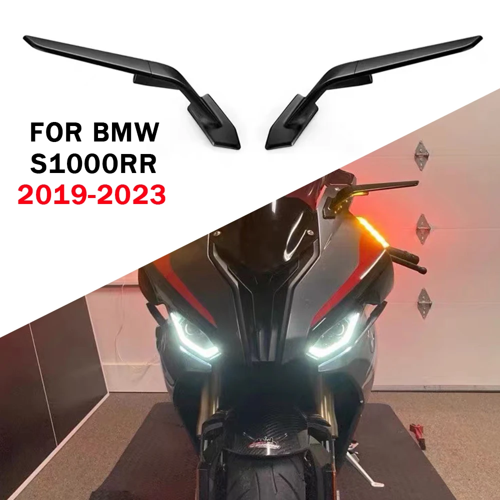 for BMW S1000RR 2019 2020 2021 2022 2023 new S1000RR Rearview mirror Invisible Sports Winglet Mirror Kit Adjustable contact lens