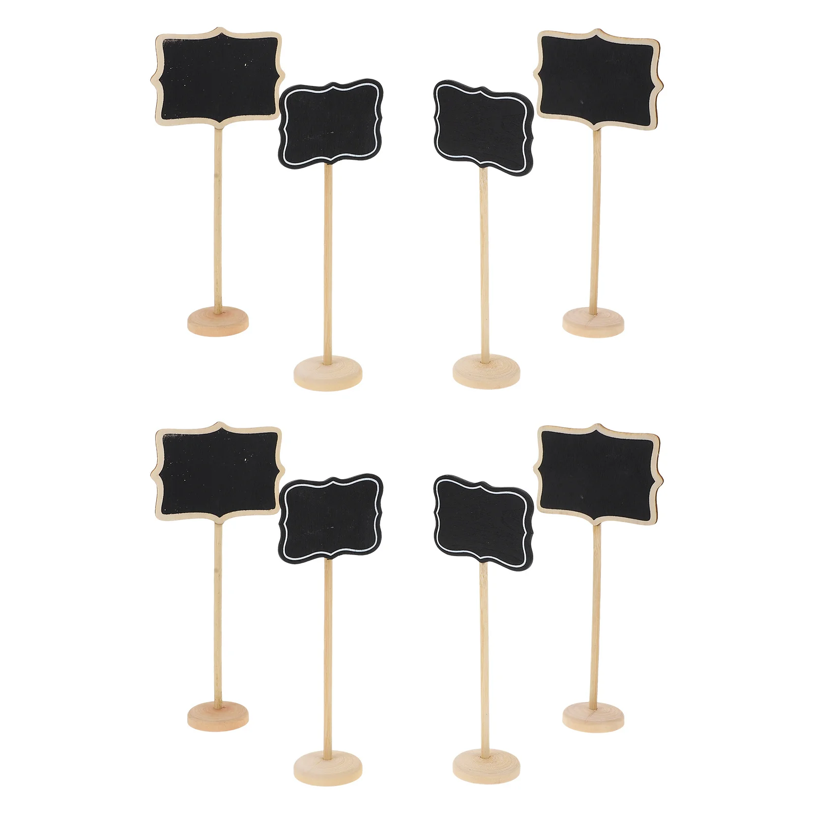 16 pezzi di cartoni animati mini lavagne lavagne di betulla lavagne decorative per la scrittura di promemoria dell'home office