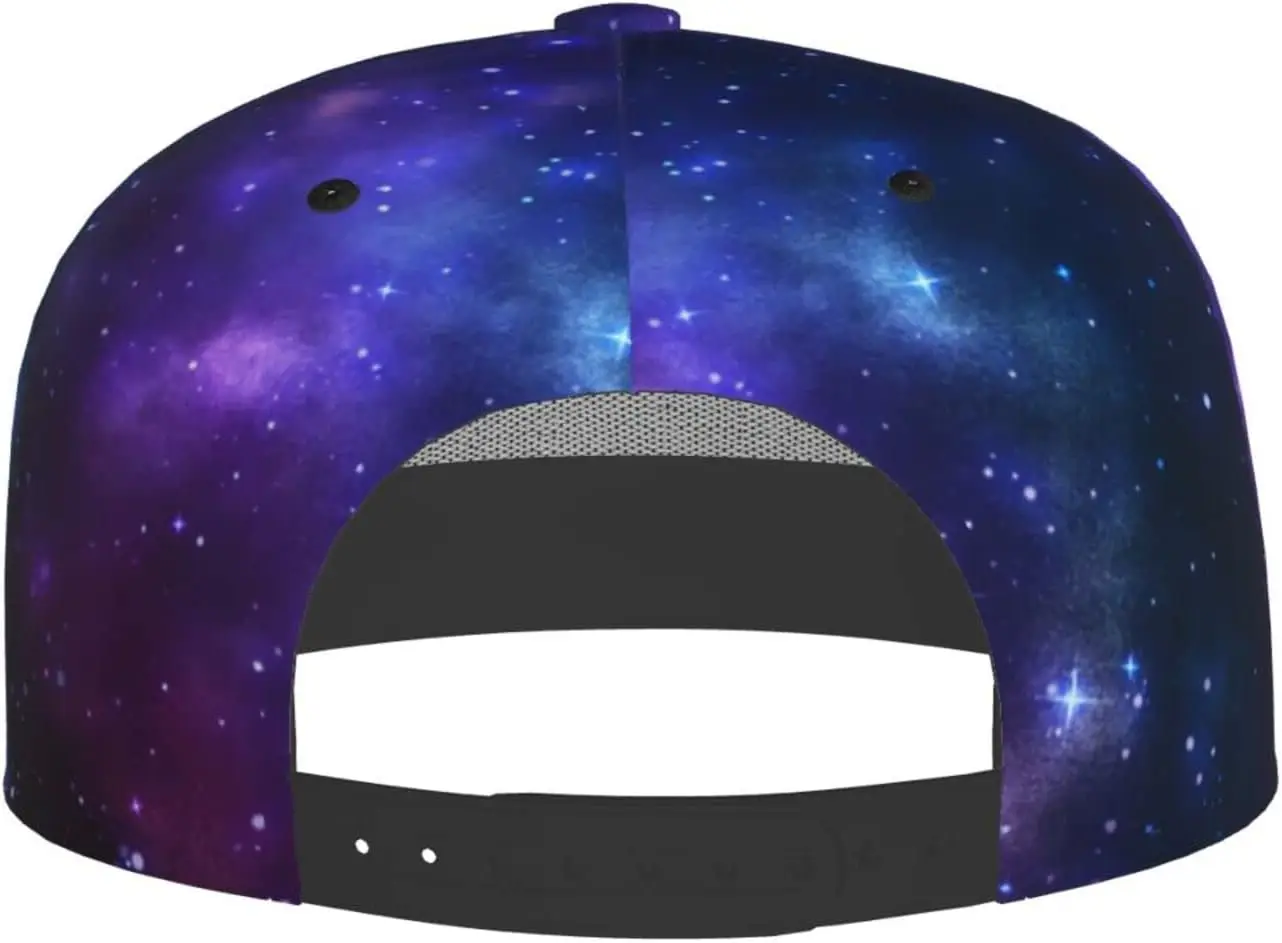 Galaxy Snapback Hat for Men Women,Hip Hop Style Flat Bill Hats Teens Adjustable Baseball Cap