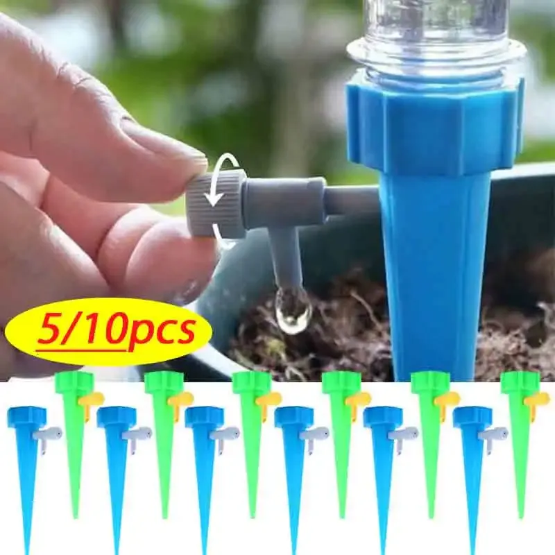 5/10PCS Adopts an Adjustable Control Valve Water Switch Design, Suitable for Indoor Plants, Horticultural and Office Plants