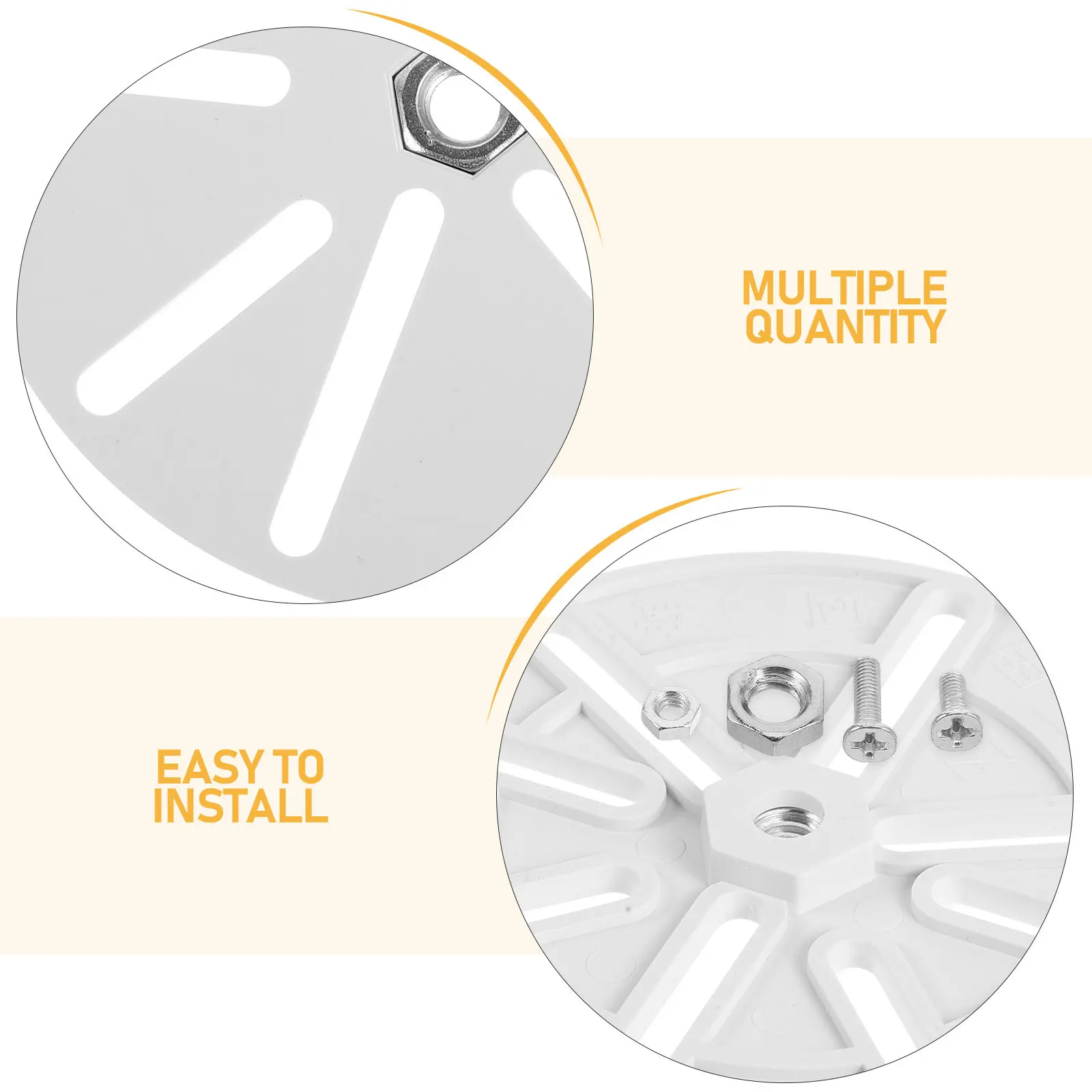 10Pcs Round Camera Base Disk-Shaped Wall Mount Stable Camera Stand Base Easy Install Home Security Mounting Plate Accessories