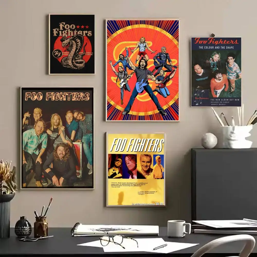 

Rock Band F-Foo F-FightersS Painting Living Room Bedroom Canvas Wall Art Print Mural Home Decor Gift Unframed Decoration