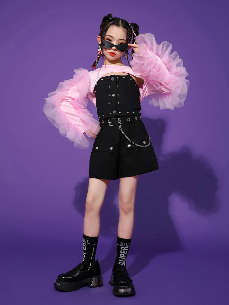 K-PoP-Vêtements Hip Hop Jazz pour Bol, Défilé Écologique, Costume de Défilé, Vêtements de brevJazz pour Enfants