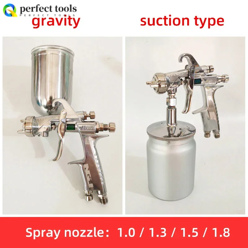 Iwata W101 Пистолет-распылитель Краска Мебель Автомобиль Высокораспылительный Пневматический АВТО На кастрюле Под калибром 1,0 1,3 1,5 1,8 Калибр