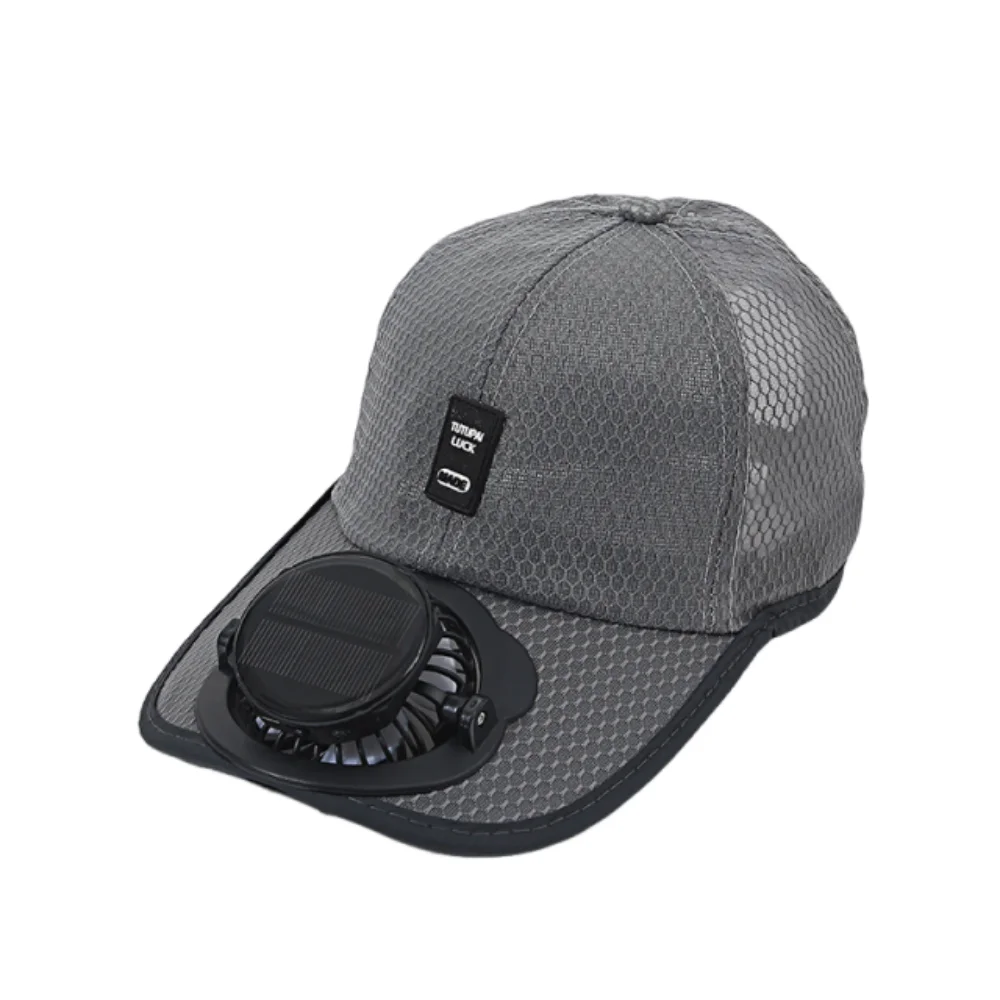 Sun Protection Solar Powered Fan Hat Strong Wind Lightweight Baseball Cap with Fan Unisex UV Protection Summer Fan Visor Cap