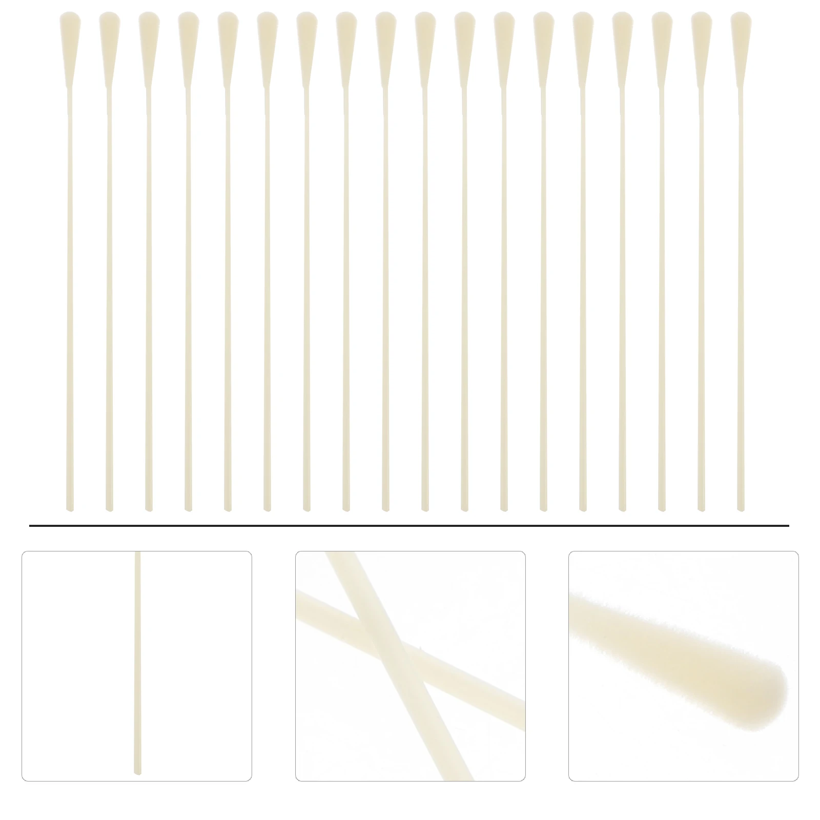 

100 Pcs Nasopharyngeal Swab Specimen Collection Sampling Sticks Oropharyngeal Fine Texture Comfortable Long Handle Safe Use