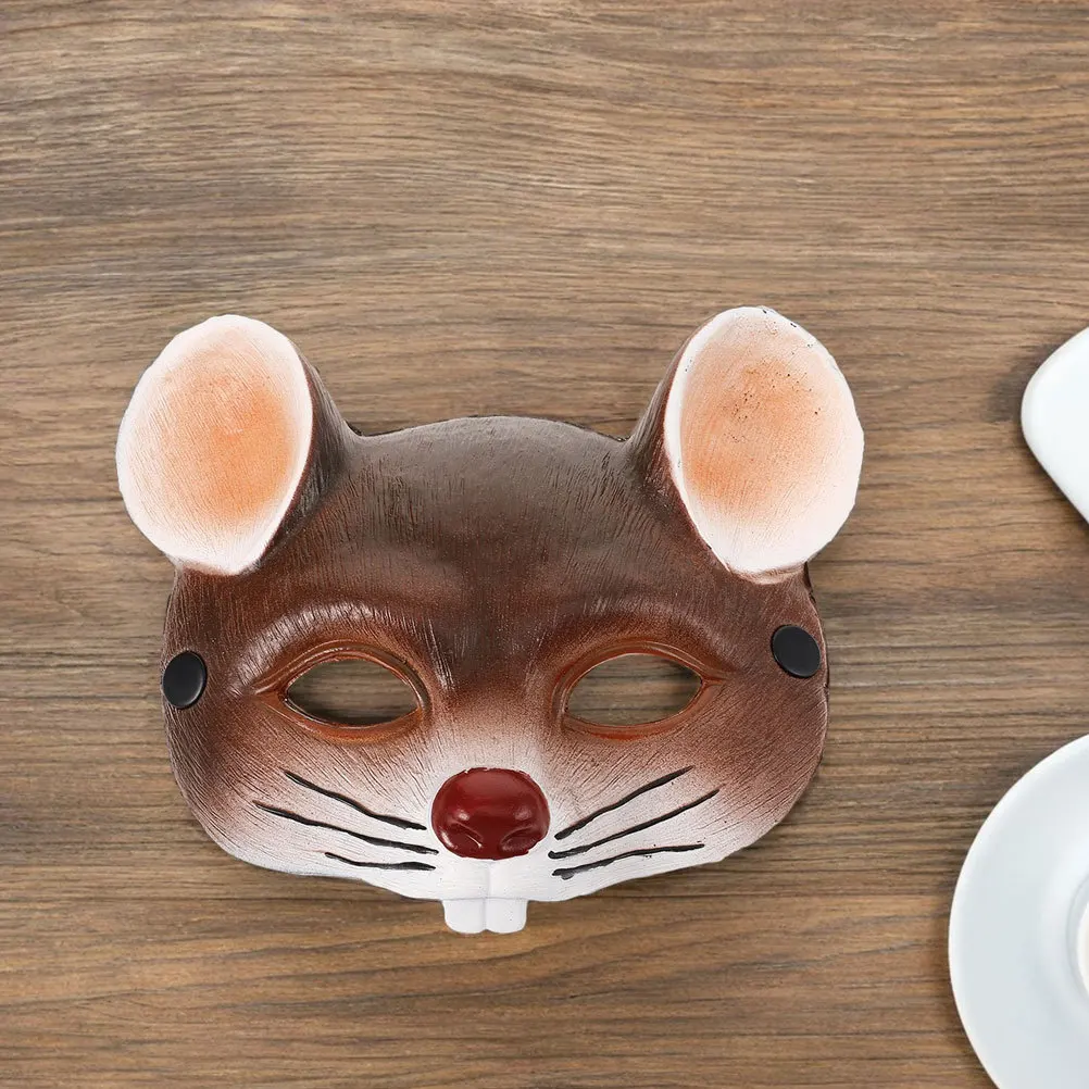 Masque facial de souris pour enfants, 2 pièces, pour carnaval, Costume de Cosplay, masque de mascarade, Design léger et confortable