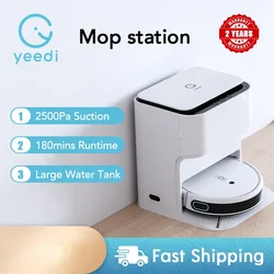 Nuovo Yeedi Mop Station Robot Floor Auto Cleaning Self-cleaning Built-In Mop lavatrice rilevamento tappeti 2500Pa controllo vocale