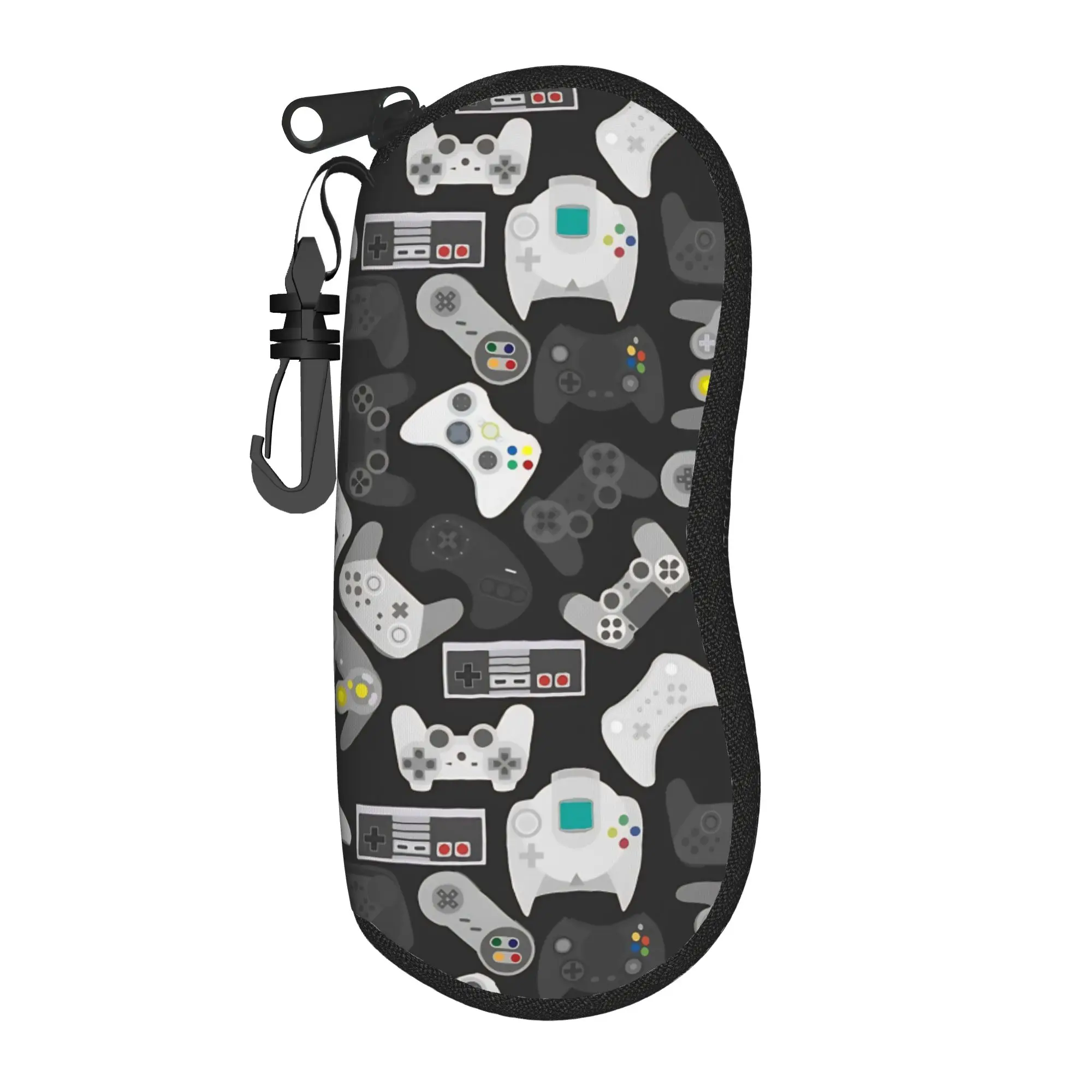 Video Game Controller Glasses Case Cover  Travel Sunglasses Case For Men Women Fashion Eyewear Storage Key Chain Glasses Box