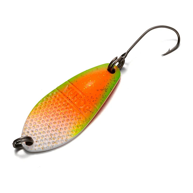 

Stream pure copper sheet spray-painted colorful metal lure, 3.5 grams, 3 centimeters, managed field trout glitter imitation bait