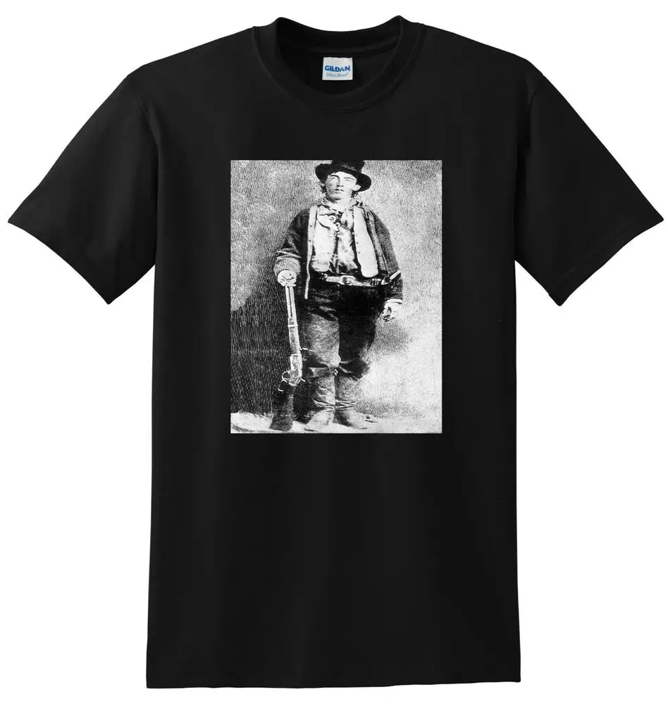 

BILLY THE KID T SHIRT wild west outlaw photo poster tee S-5XL