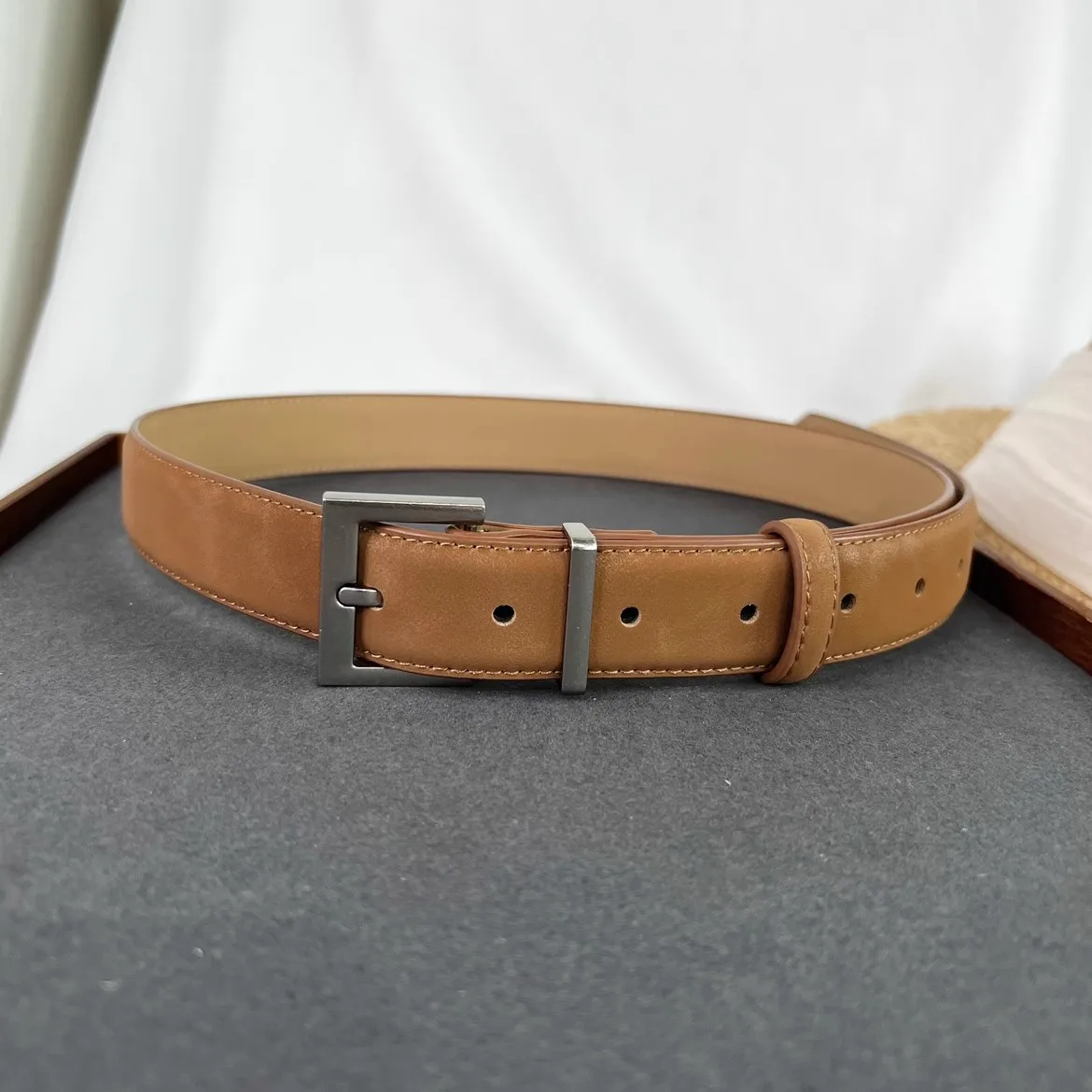 Women's Fashion Faux Suede Genuine Leather Corset Female Cummerbund Coat Waistband Dress Decration Wide Belt J548