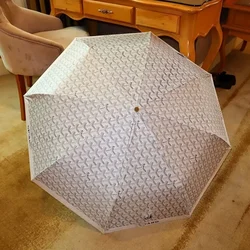 Sunshade Umbrella UV protection dual purpose folding umbrella thick retro light luxury decorative umbrella