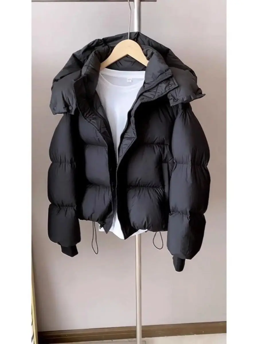 2024 early autumn new women\'s fashion long-sleeved warm jacket hooded laminated cotton jacket LX203