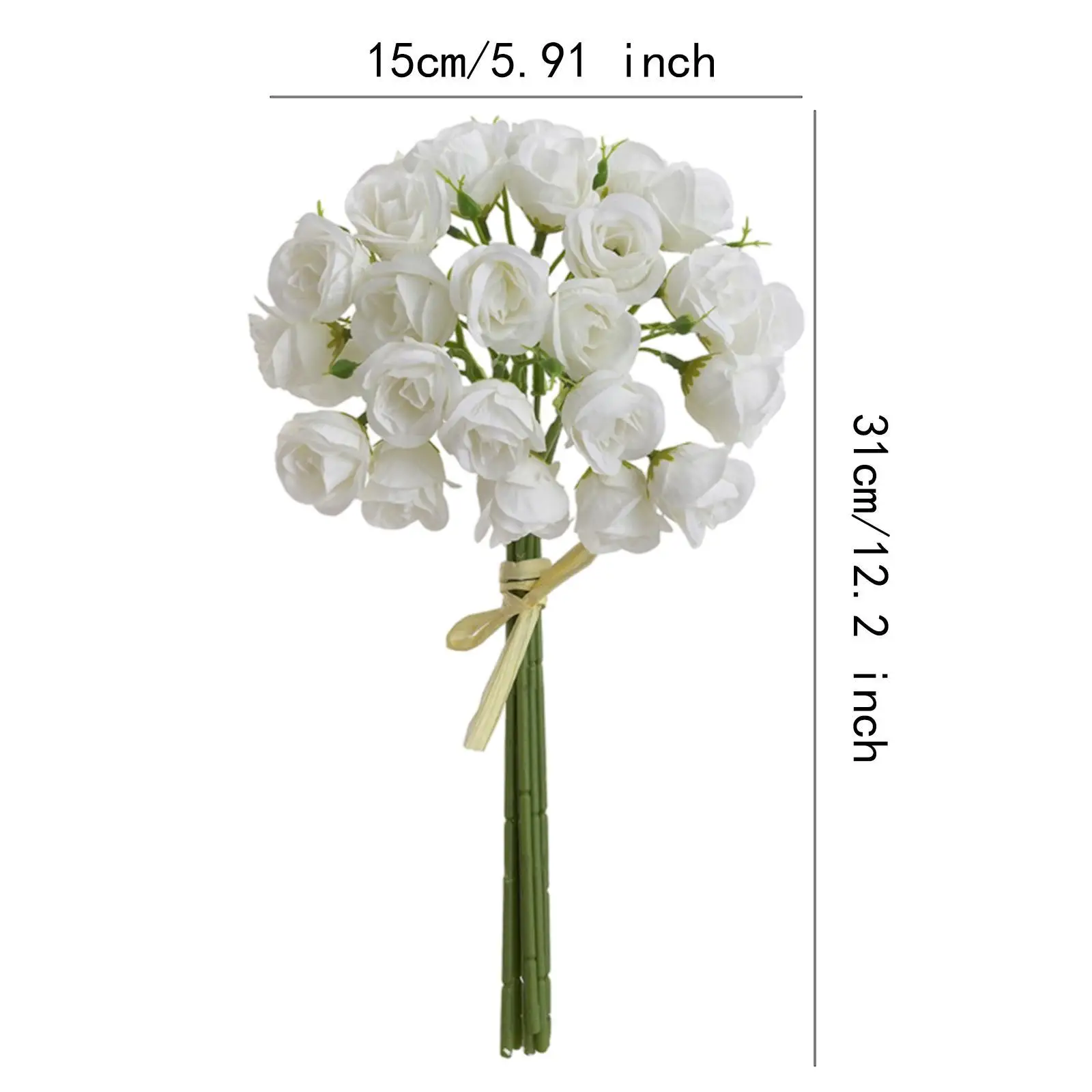 باقة الورود الاصطناعية باقات الورود الحريرية لطاولة الطعام المركزية للمنزل