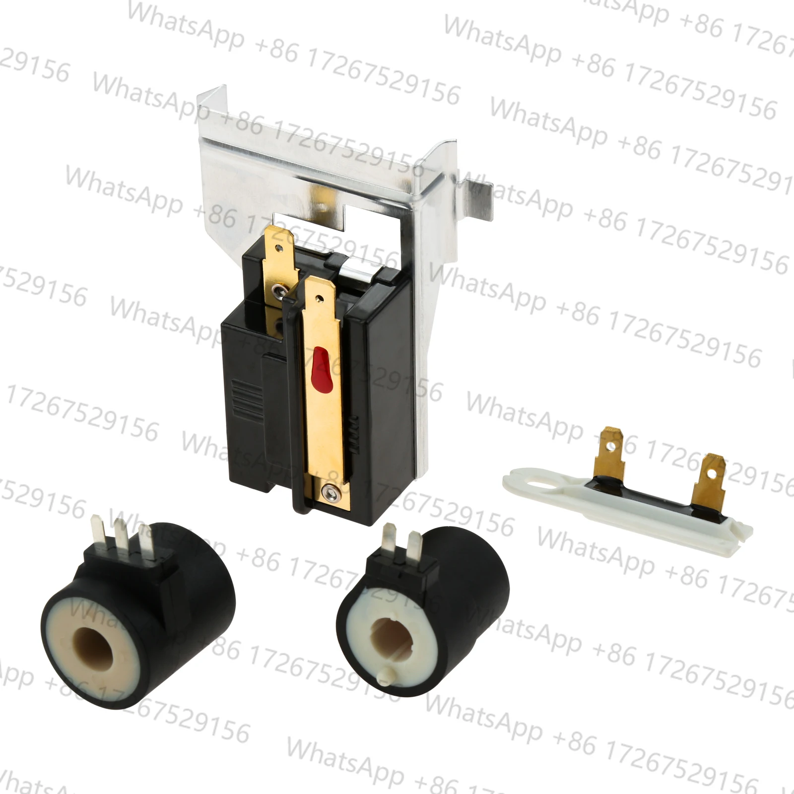 Kit de 3 piezas: Sensor de llama para secadora 338906, Válvula de gas 279834, Bobina solenoide de encendido 3392519, Fusible térmico para Whirlpool Maytag Kenmore