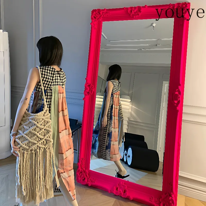 New Garden Square Mirror Cosmetics Portable Modern Funky Makeup Luxury Mirror Long Aesthetic Full Body Espelhos Home Decorations