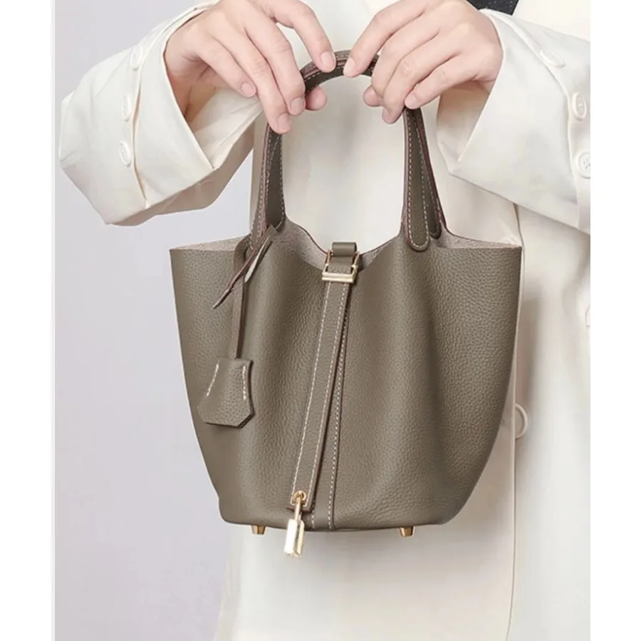 

Vegetable basket women's bag bag women's bucket bag high-end exquisite versatile handbag