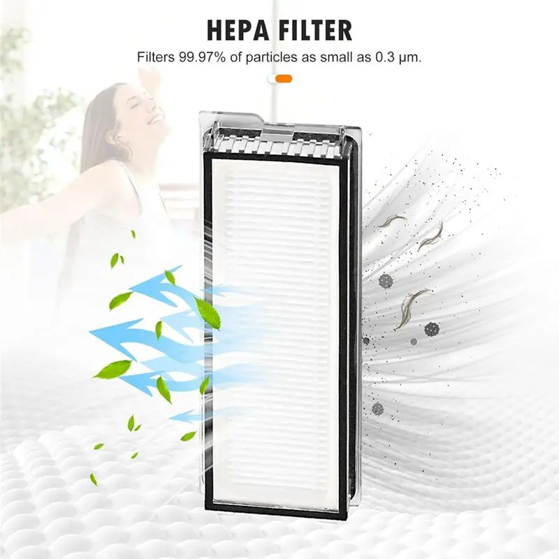 AEE4-For Roborock Q Revo S/Qrevo Plus/Qrevo Pro/Qrevo Maxv Robot Vacuum Main Side Brushes Hepa Filter Mop Cloth Dust Bags