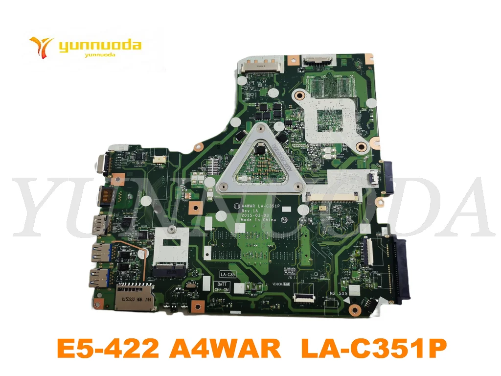 Original for ACER E5-422 Laptop  motherboard A4-7210  A4WAR  LA-C351P  NBMYA11001 tested good free shipping