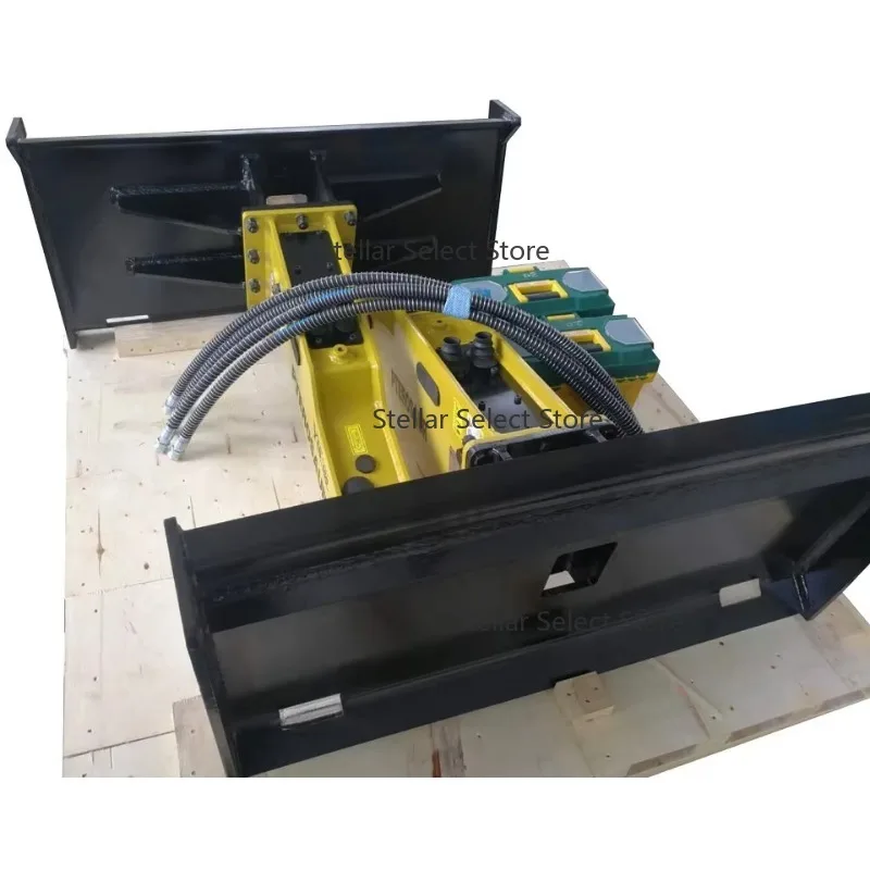 Skid Steer Loader Hydraulic Breaker YLB750 Hydraulic Rock Breaker Hammer with Chisel and Adapter Frame