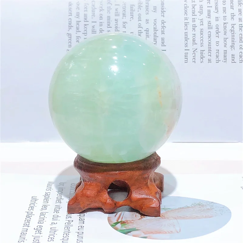 

5.8CM Natural Caribbean Quartz Sphere Quartz Minerales Healing Reiki Gemstones Sphere Feng Shui Decoration