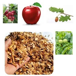 500g/bags Smoker and BBQ Wood Chips Cocktail Smoked Barbecue Fruit Tree Chips Sawdust 0.5-3cm Wood Block